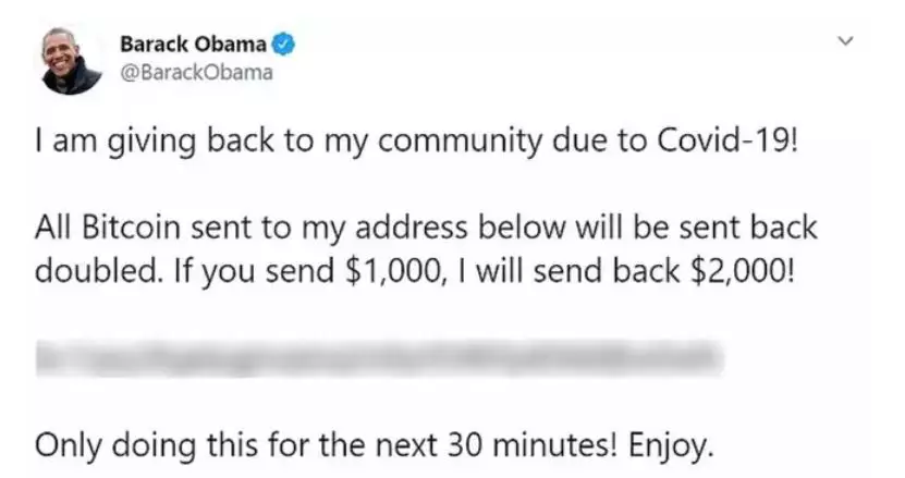 Former US President Barack Obama was hacked.