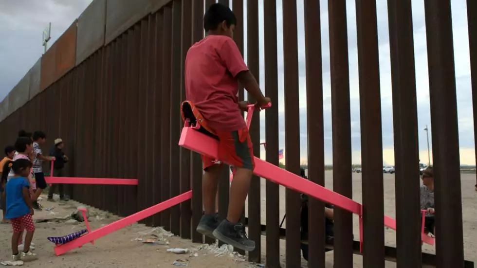 See-Saw Through Border Wall Between USA And Mexico Wins Design Award