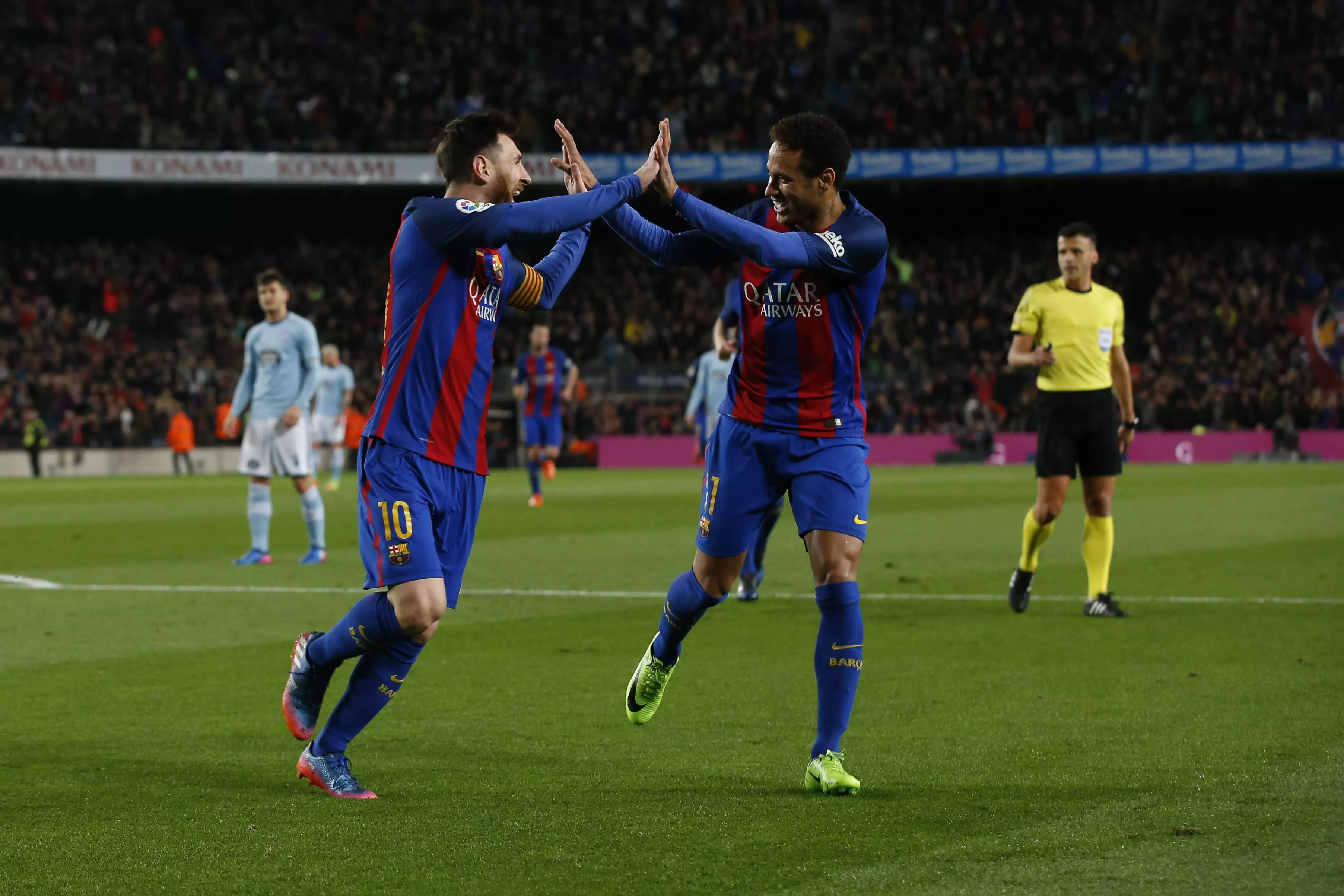 Neymar certainly won't be thinking about his friendship with Messi on Saturday night. Image: PA Images