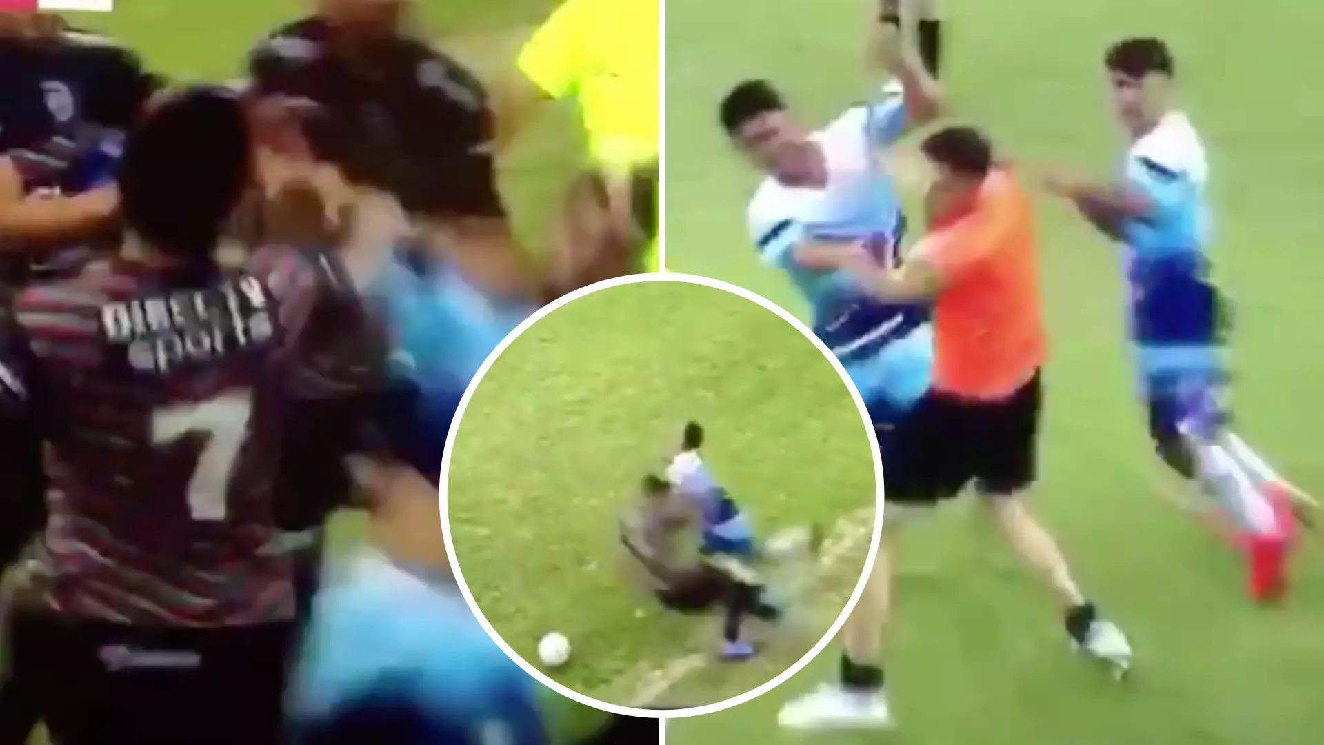 Argentine Footballer’s Worst Tackle Of The Year Contender Sparks An All-Out Brawl At Match