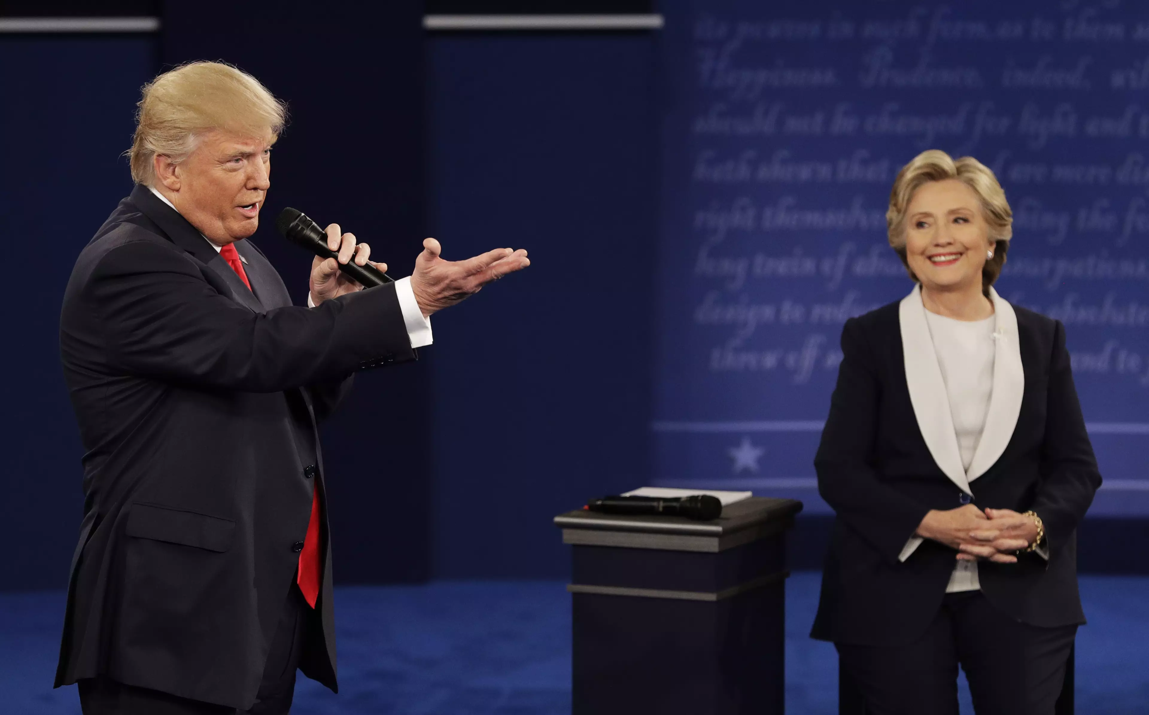 Trump Burns Hillary At The Presidential Debate And The Crowd Loses It