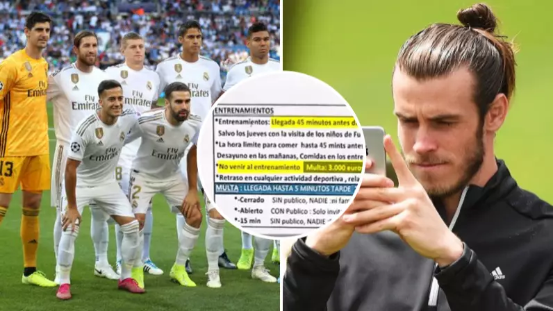 Real Madrid's Fines For Lateness, Being Overweight And Using Mobiles Revealed