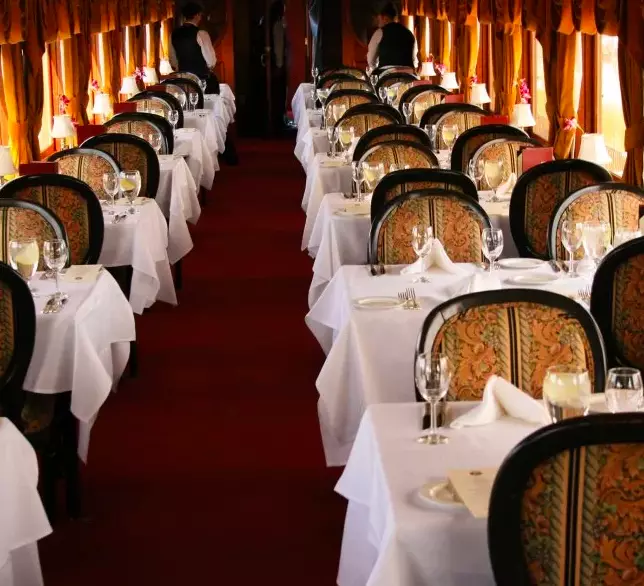 The Le Petit Gourmet Dining Car where guest will dine (