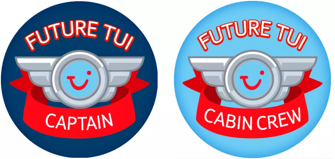 TUI's on-board children's stickers.