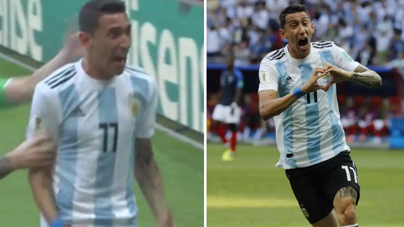 Angel Di Maria's Goal Celebration Against France Was Very Bizarre