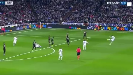 WATCH: Real Madrid's Casemiro Scores A Thunderous Volley Against Napoli