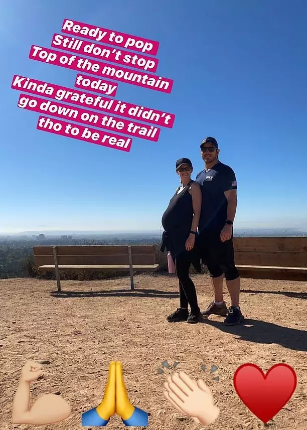 Chris posted an Instagram Story of him and Katherine on a walk earlier this month (