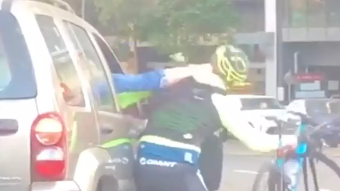 Cyclist And Driver Caught In Epic Road Rage In Brisbane