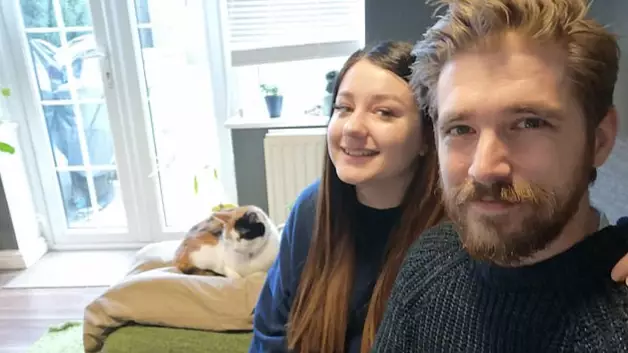 Cat Owners Create Fake Lap To Keep Their Pet Happy