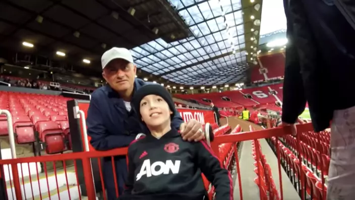 Jose Mourinho Spent 10 Minutes With Disabled Fans After U23 Game Last Night 