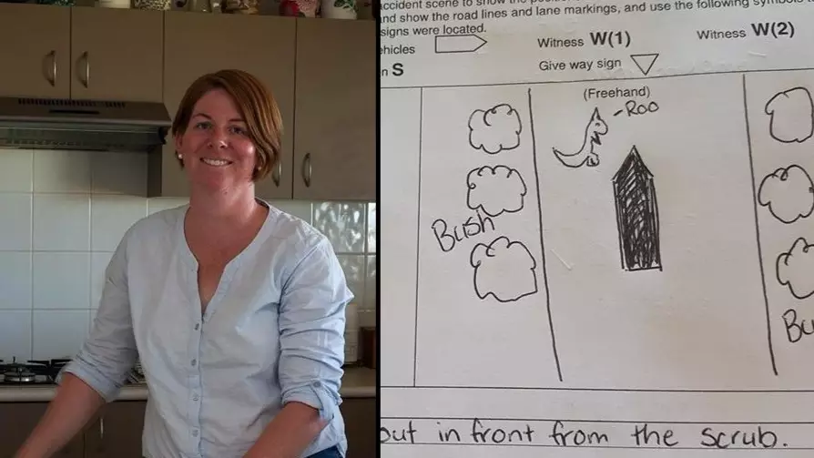 Aussie Woman Draws Piss-Funny Version Of Kangaroo For Insurance Claim