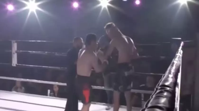WATCH: Fighter Helps Opponent Pop His Dislocated Shoulder Back In Place