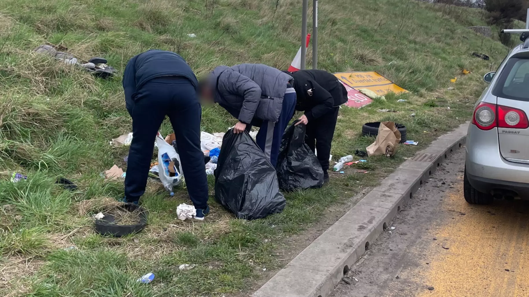 Motorway Fly-Tippers Made To Clean Up Their Mess By Police