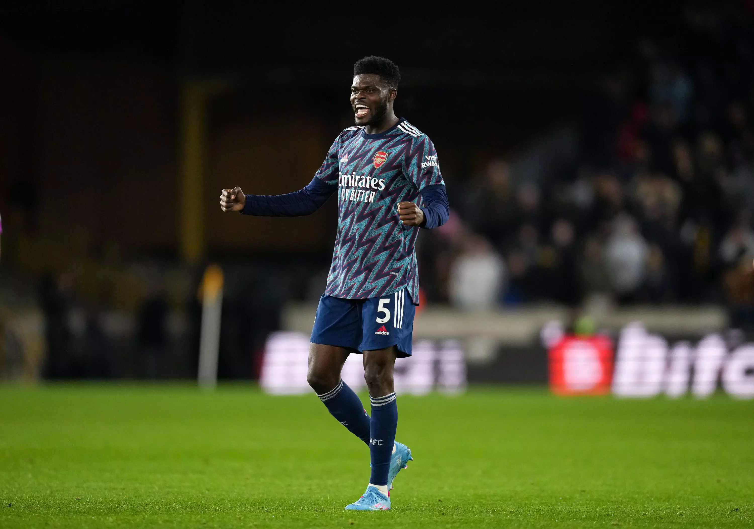 Thomas Partey has enjoyed a much-improved second season at The Emirates