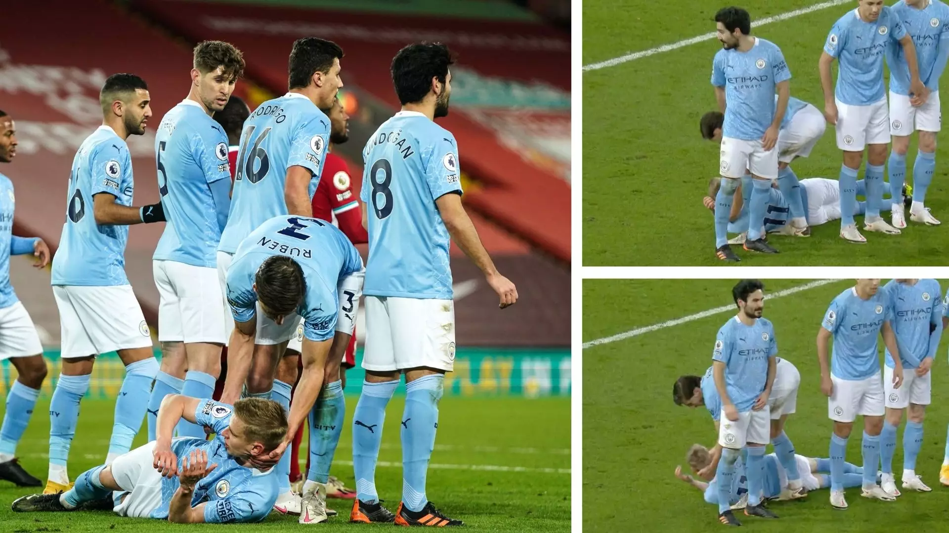 Ruben Dias Hilariously Drags Oleksandr Zinchenko Along The Pitch By His Head