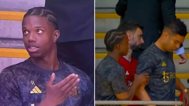 Tyrell Malacia playing in a Premier League match