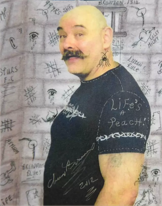 Charles Bronson was handed a discretionary life sentence in 1999 after he held a prison art teacher hostage for 44 hours. (Universal History Archive/Universal Images Group via Getty Images)