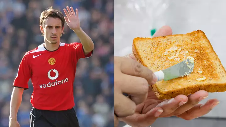 Man United player didn't eat butter for 10 years because of Gary Neville Man United player didn't eat butter for 10 years because of Gary Neville
