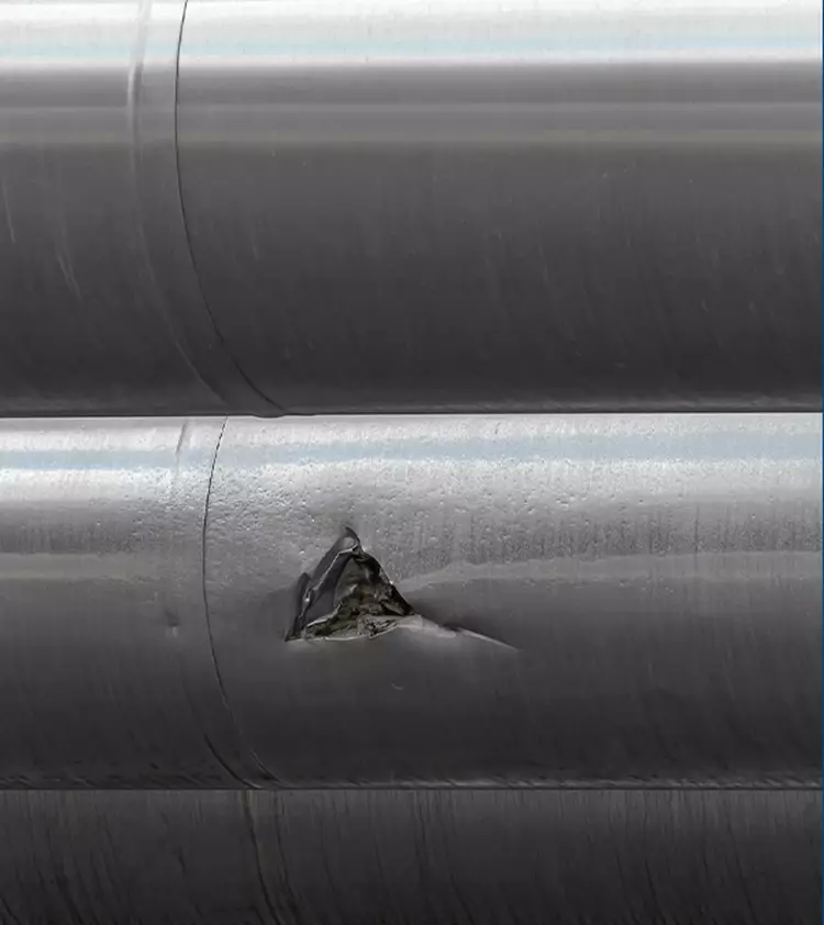 Cracked piece of metal 'heals itself' in world first
